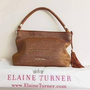 Elaine Turner Raffia Bag